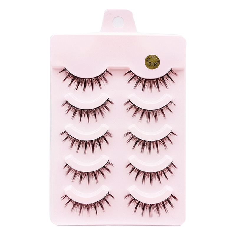 Internet celebridad hadas pelo fishtail tipo 018 falsas pestañas cos poco diablo Barbie curling punta cola tufted natural pestañas