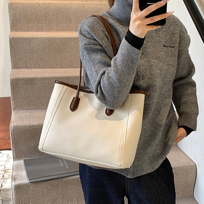 Bolso de gran capacidad retro bolso de mujer 2024, nuevo estilo de moda coreano, bolso de viaje de hombro de moda para trabajar