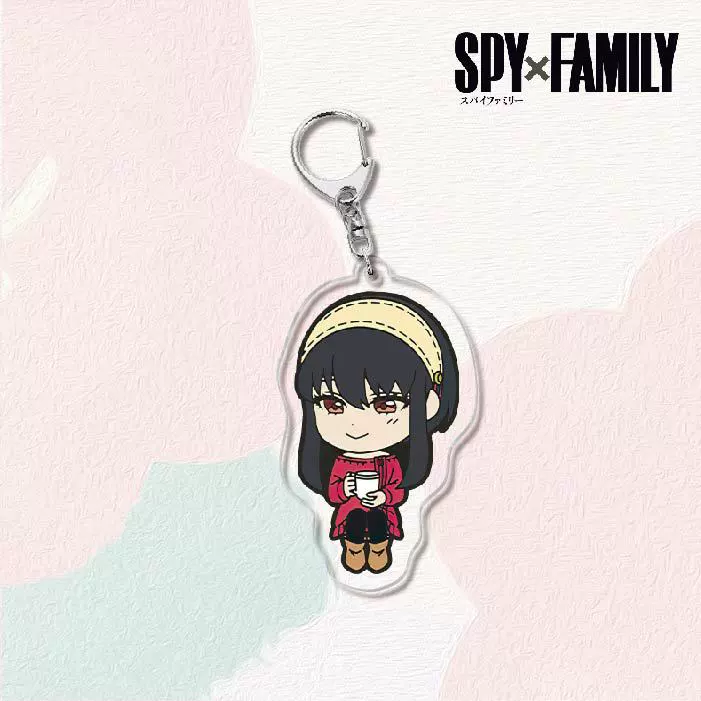 Акриловый брелок для ключей (SPY×FAMILY) — двусторонняя миниатюрная подвеска, полупрозрачная двусторонняя печать