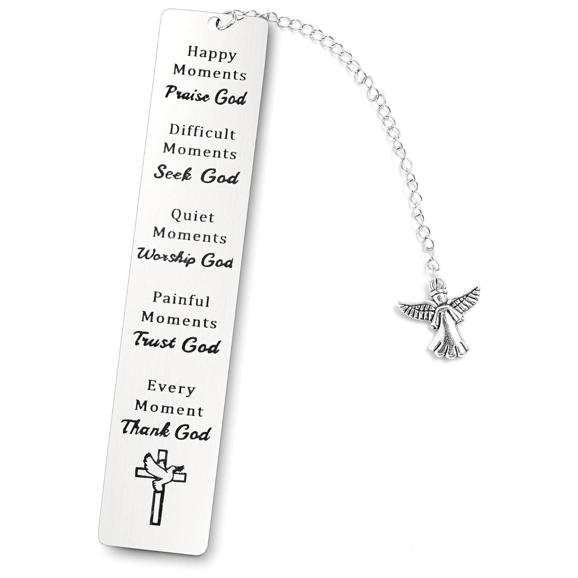 Marcadores de acero inoxidable europeos y americanos Regalos de la temporada de graduación Grabado con láser Gracias Regalos del día del maestro Libro Marcadores de metal