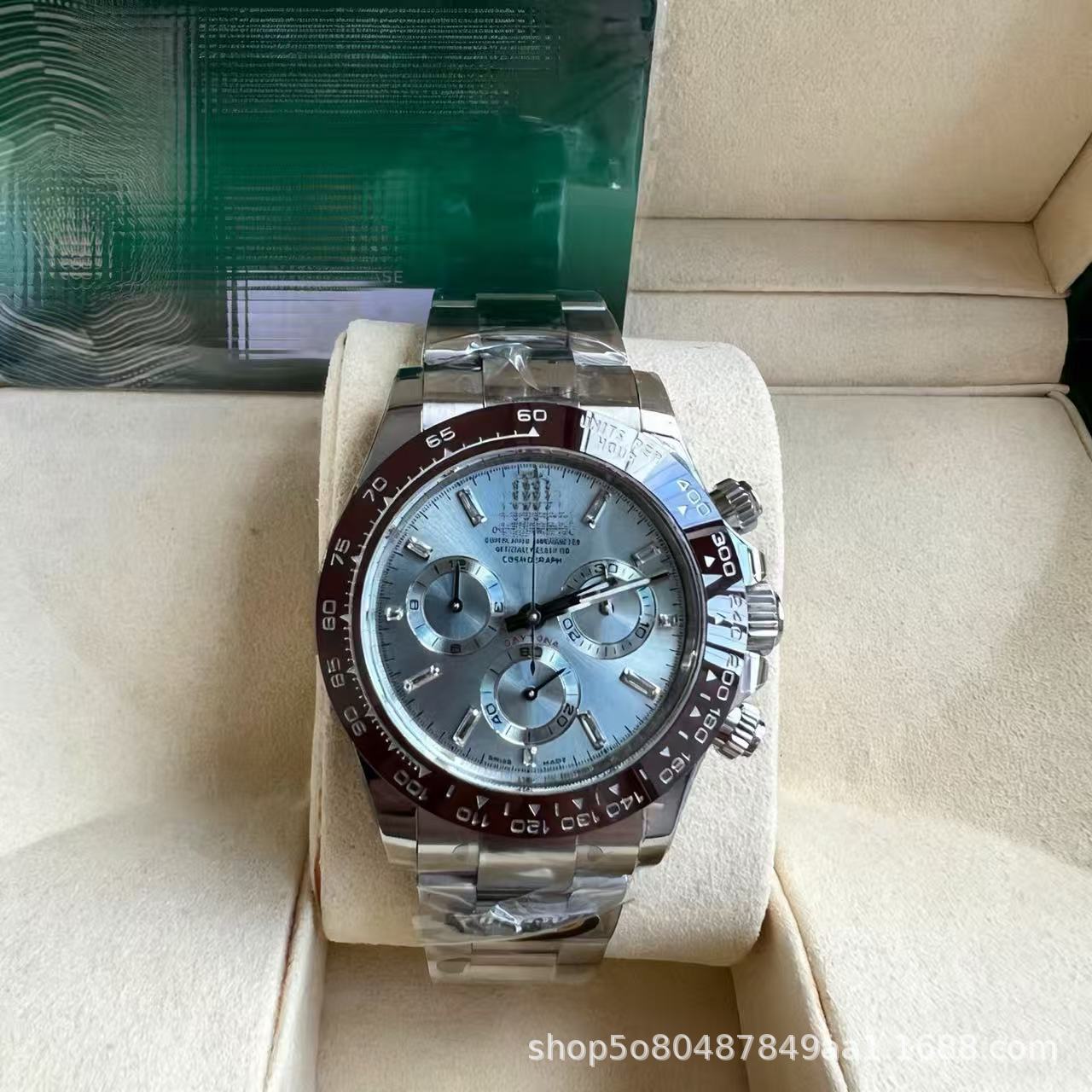 Laojia Cosmic Chronograph Ditona fábrica de relojes limpios Panda Diyu Wenle con el mismo reloj mecánico de acero para hombres