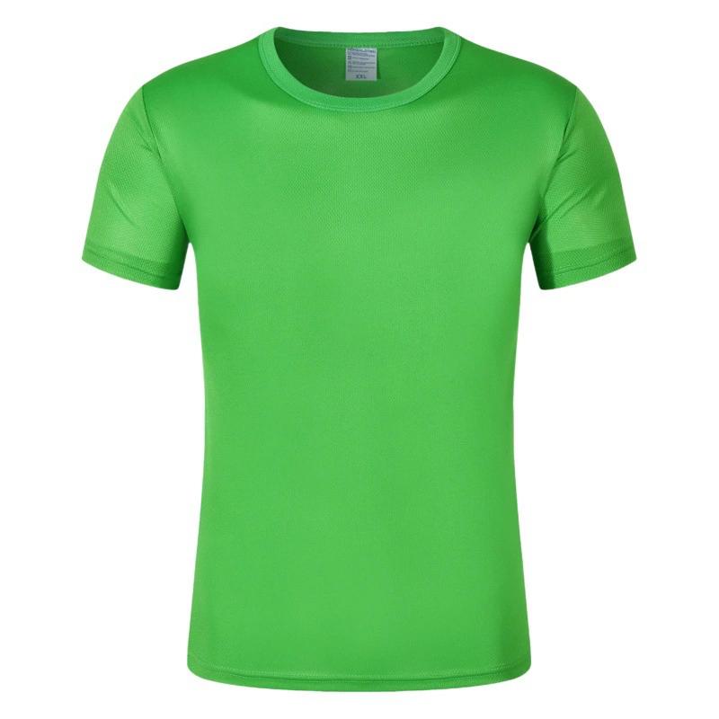 Круглый воротник с быстрым сухим коротким рукавом рекламная рубашка с логотипом на заказ