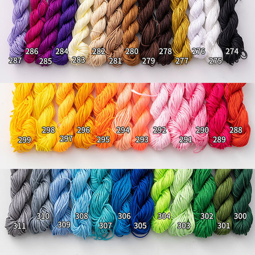 diy handmade accessories red wire cored wire braided Chinese knot 1MM wire A jade wire beaded bracelet line rope