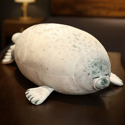 Oyuncaq yastıqlar – Plush Toy Cross-border Hair - white-seal-20cm