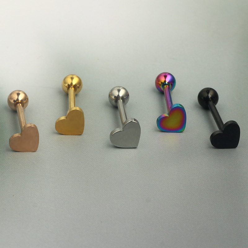 Labret piercing jewelry detail image