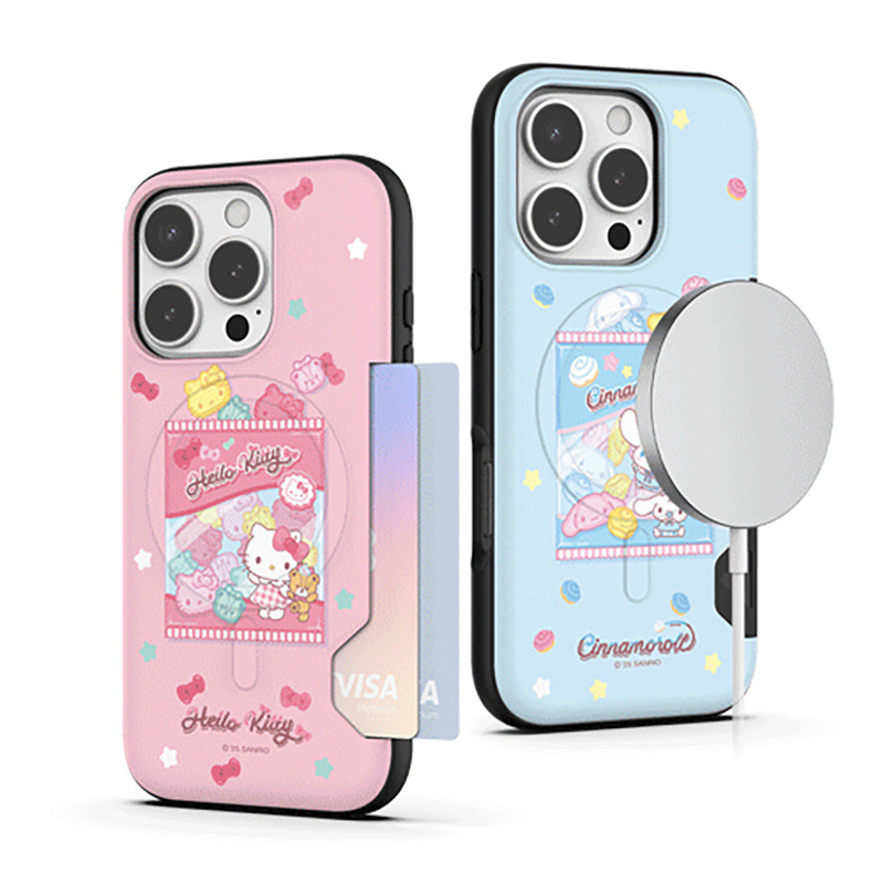 韩国hellokitty凯蒂猫库洛米苹果ipone17promax可插卡磁吸保护壳