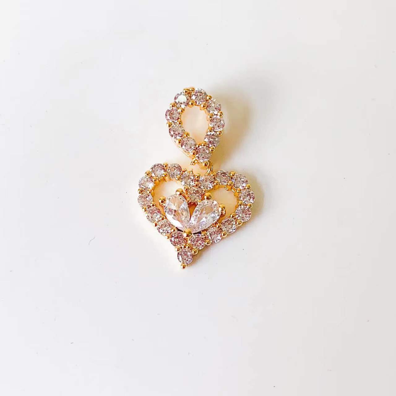 1 Piece Copper Artificial Pearls Cat's Eye Stone Zircon Geometric Charms Jewelry Accessories display picture 31