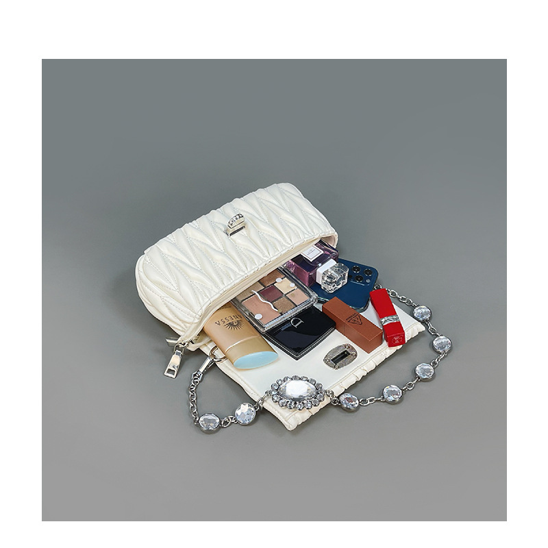 2023. gada jaunā nišas sieviešu soma, sieviešu soma, modes dimanta formas maza kvadrātveida soma, viena plecu soma, slīpa, krustveida ķēdes maza soma_voghion.com