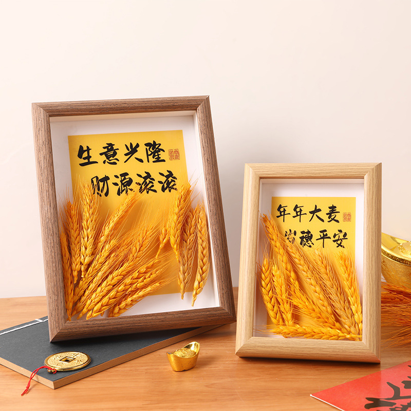 Hollow Wheat Ear Photo Frame, Natural Golden Barley, Store Opening Decoration, Corporate Anniversary Atmosphere Setup, Wall Decoration Hollow Wheat Ear Photo Frame, Natural Golden Barley, Store Opening Decoration, Corporate Anniversary Atmosphere Setup, Wall Decoration