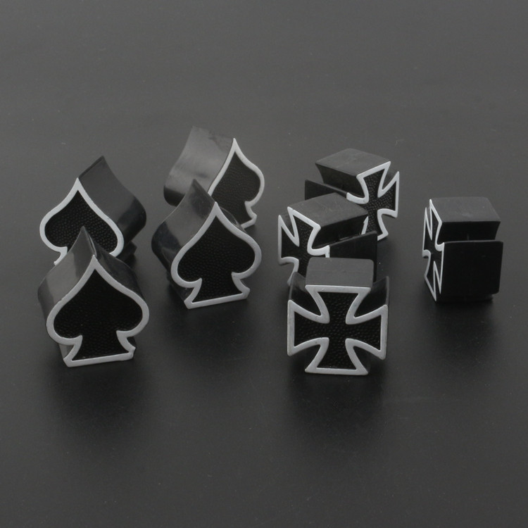 Car tire personality modification skull crown air nozzle cap universal valve tire cap valve core cover