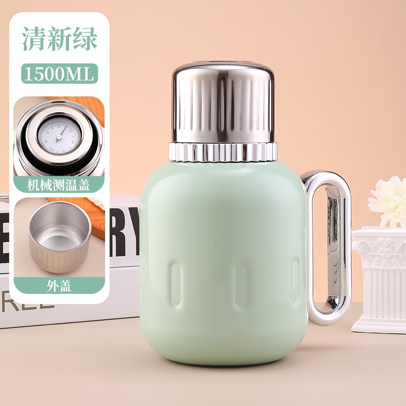 Nuevo tipo de dial mecánico inteligente tetera de té de alta capacidad separación de agua tetera de té doméstica de acero de mano tetera de aislamiento térmico