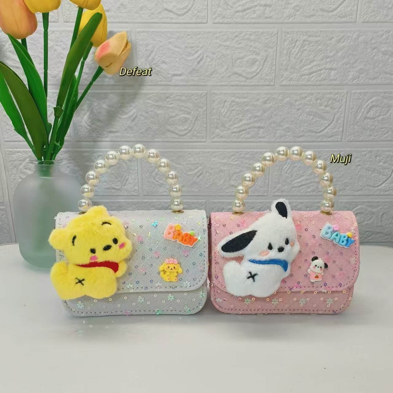 Bolsos de perlas Capibara bolsos de dibujos animados bolsos de niños pequeños bolsos de cambio de chicas bolsos de accesorios bolsos de mochilas bolsos pequeños