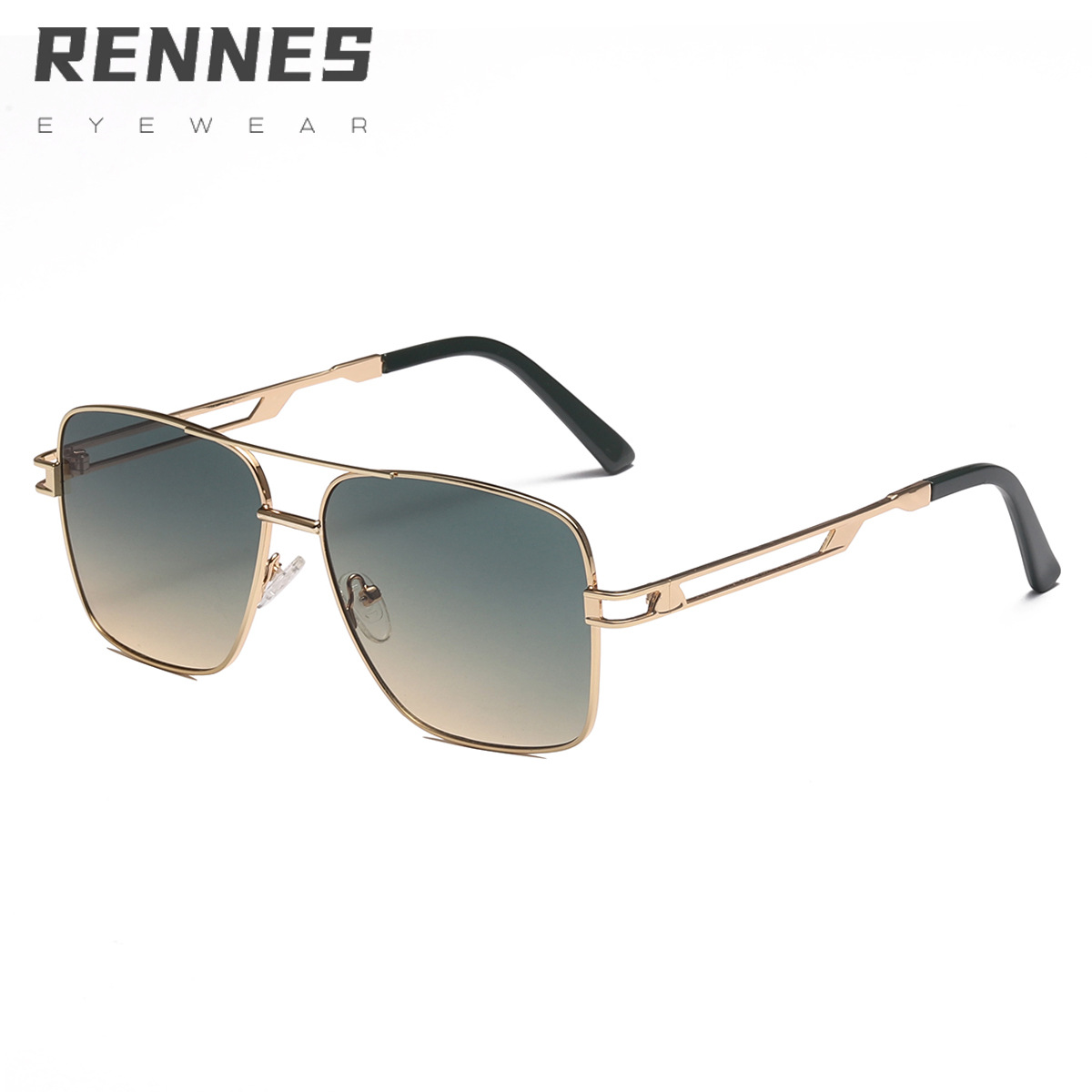 2022 nueva transfronteriza gafas huecas gafas de sol pierna personalidad europea y americana hombres y mujeres gafas de sol de moda gafas de sol 550