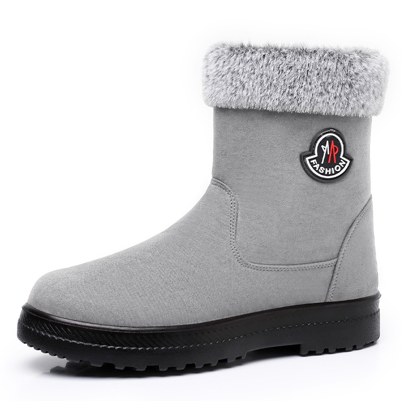 Zapatos de algodón, zapatos de mujer, botas de algodón transfronterizas de poliuretano, botas de nieve de caña alta de tubo largo más botas gruesas de terciopelo, botas de mujer a prueba de frío