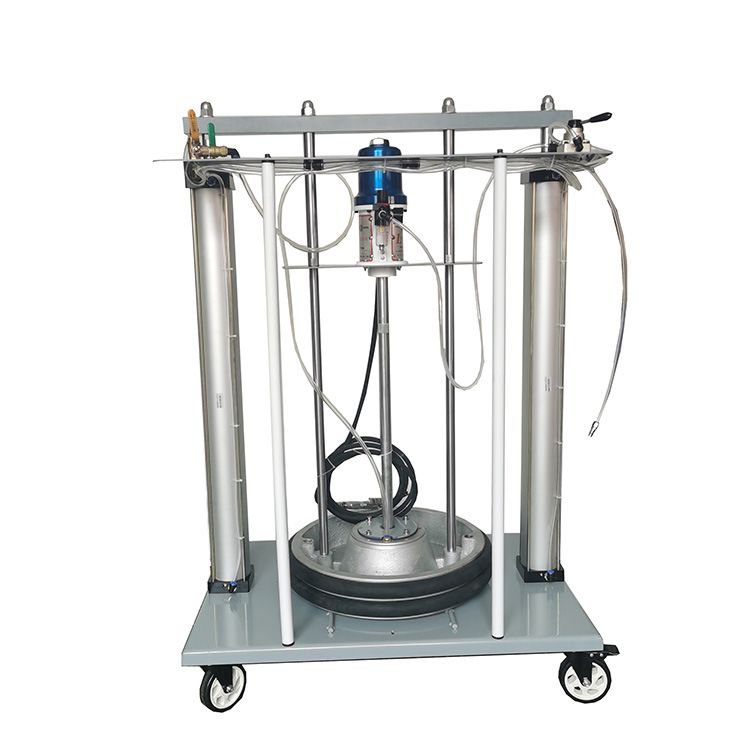 64220双立柱气动黄油加注机大桶高压润滑脂抽油机 巨川气动黄油枪