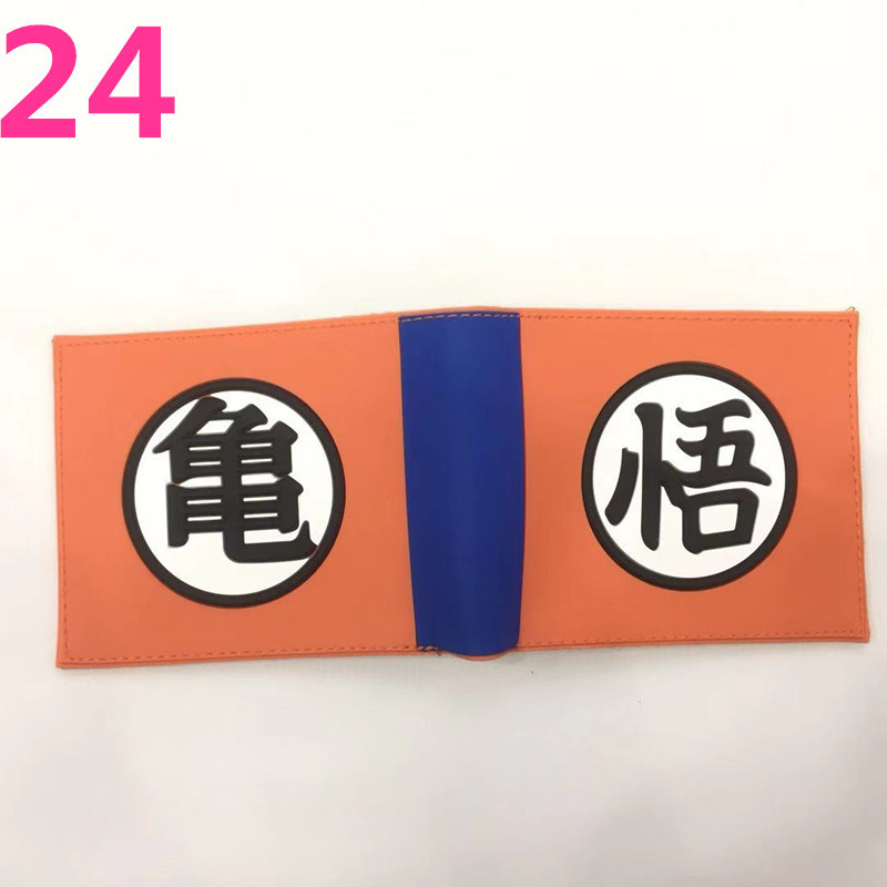 Anime Dragon Ball periférico dinero corto wukong Wu palabra estudiantes masculinos y femeninos corto monedero titular de la tarjeta en stock