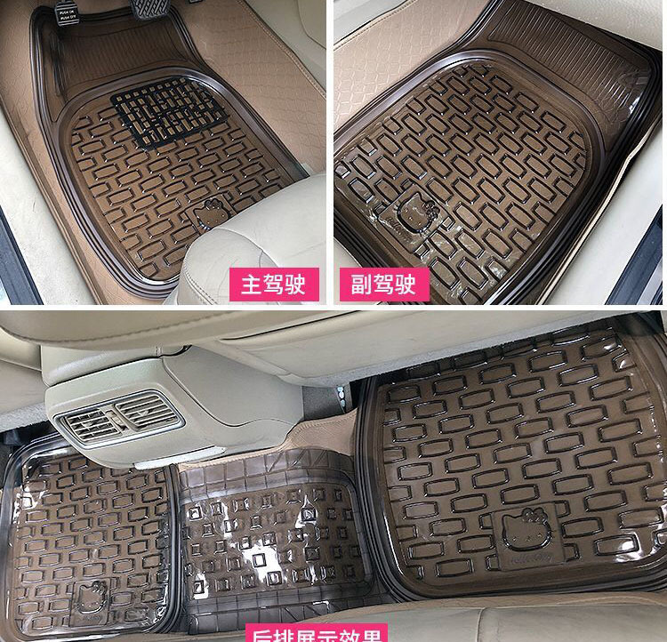 Front Row Single Piece Crystal Transparent Universal Car Floor Mat