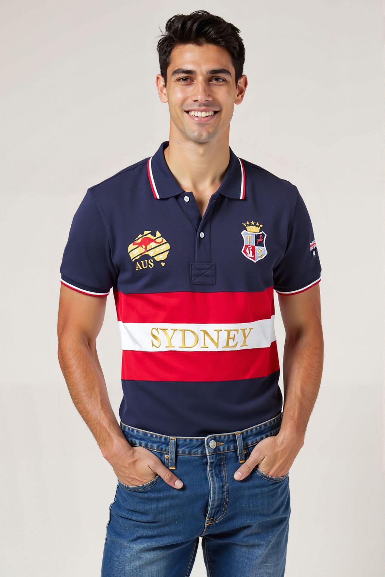 Polo homme rétro rayé casual manches courtes sport chic t-shirt_voghion.com