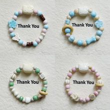 kt猫咪小红书爆款景德镇陶瓷手链百搭可爱设计感卡通猫咪手串批发