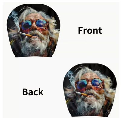 cover, TEMU can be labeled and, Universal seat cover - old-man-in-sunglasses-double-sided-printing-1-piece