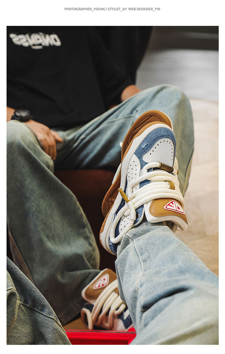 Unisex Denim Trainers For Summer Versatile Breathable Sneakers_voghion.com