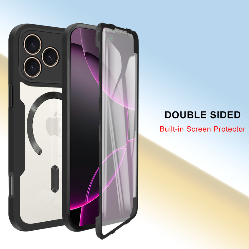 Suitable for Apple iPhone 17 Magnetic Phone Case, Samsung A17 Qicai 360 Full-Cover S26 Anti-Fall Protective Case