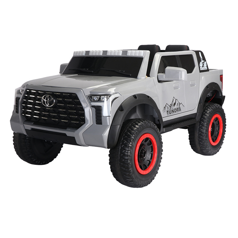 Coche de juguete eléctrico de dos personas para niños, coche de batería de control remoto, coche de regalo de cumpleaños para niños y niñas