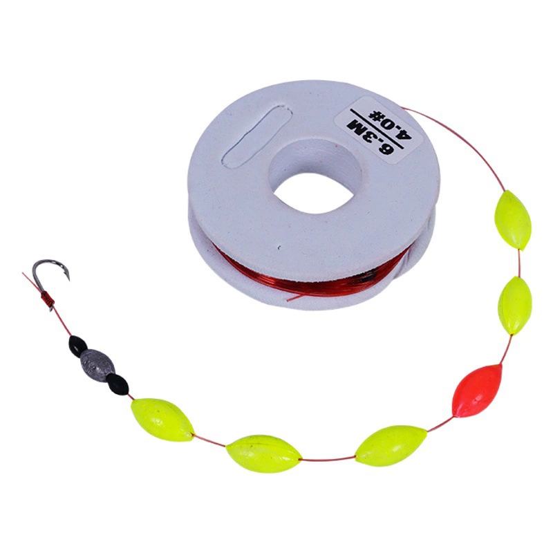 Традиционная рыболовная семизвездочная дрифтерная леска Групповой костюм с двойным крючком, одинарный крючок, плавающий рыболовный крючок, леска, привязанная к полному набору готовой продукции