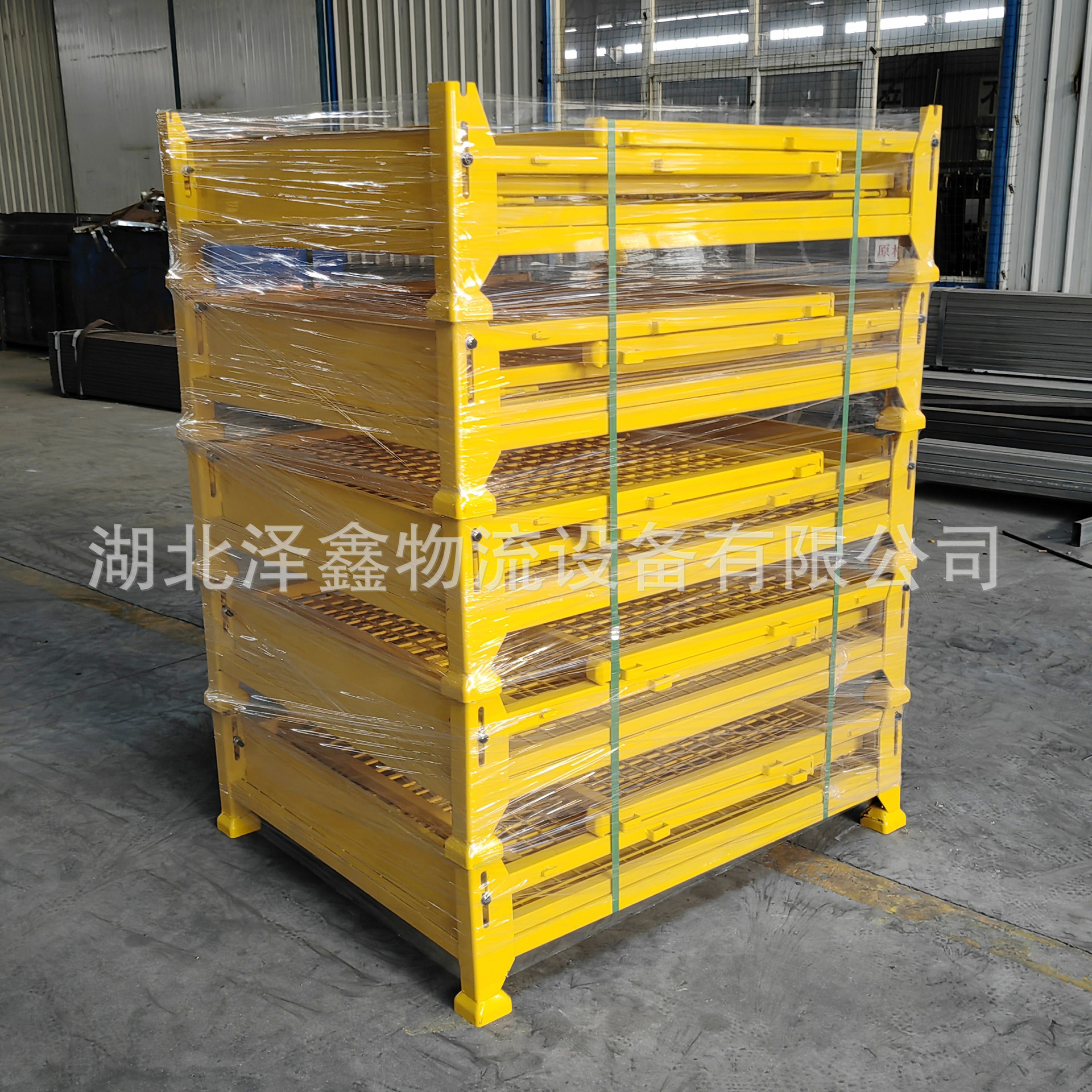 陕西金属周转箱 可定铁皮箱重型物料箱承重2吨3吨可折叠式周转箱