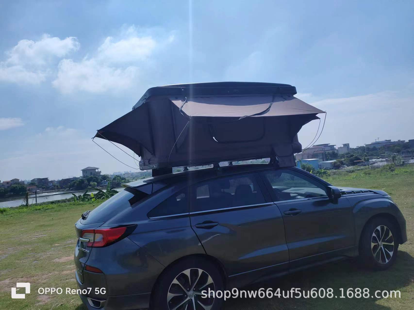 Automatic Pop-Up Car Roof Tent for Self-Driving Tours, Hard Shell Outdoor Sedan Pickup Suv Camping