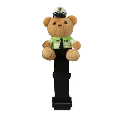 Seat belt shoulder pad Police Bear Protective Cover Fixed - traffic-police-bear-child-safety-belt-holder
