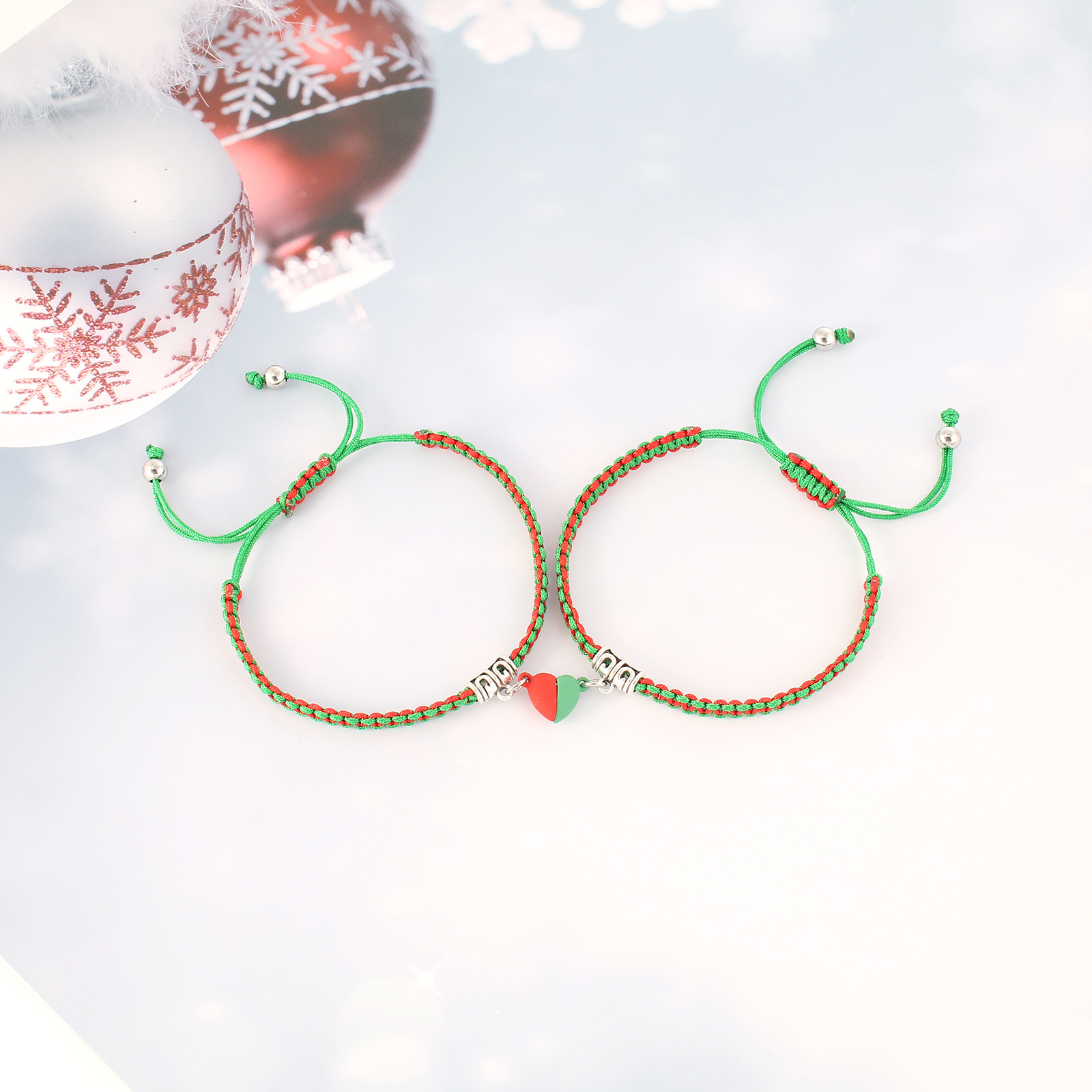 Fashion Heart Shape Alloy Handmade Unisex Bracelets 1 Piece