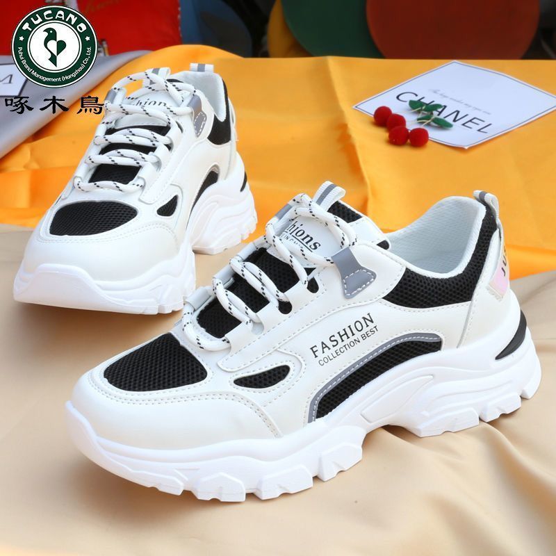 Pájaro carpintero marca estudiante papá zapatos mujer verano nuevo todo-fósforo amortiguador zapatos deportivos antideslizantes transpirables zapatos para correr marea