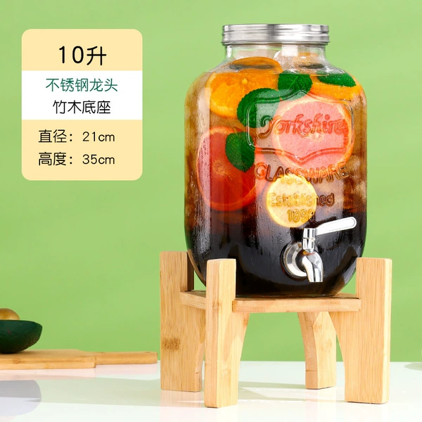 [10升+竹座+不锈钢龙头 耐热50度]