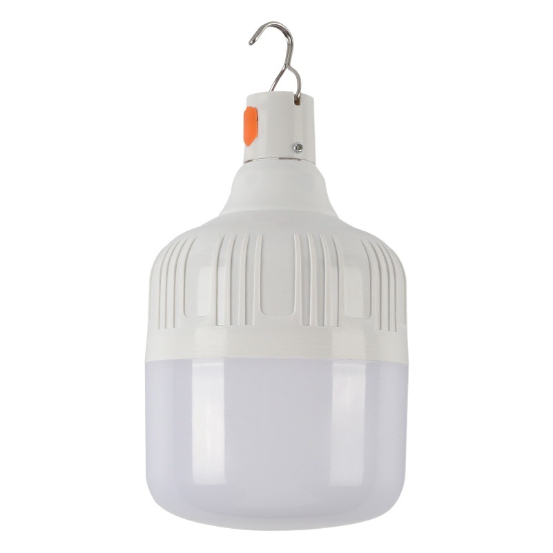 Bombilla LED recargable para puestos de mercado nocturnos, iluminación de emergencia para cortes de energía, bombilla para camping al aire libre, regulable.