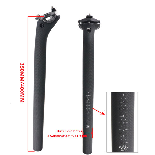 3K full carbon rear floating seatpost 27.2/31.6 mountain bike/road bike seatpost full carbon clamp clamp ultra-lightweight