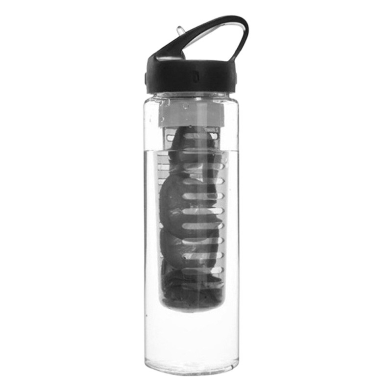 2018 Han Mei new plastic cup LOGO suction nozzle fruit trough fruit juice cup plastic fruit cup