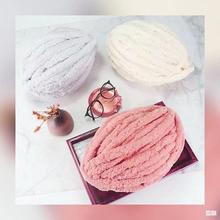 ins超粗冰岛毛线团手工编织婴儿床位防撞地毯diy猫窝布条团棉抱枕