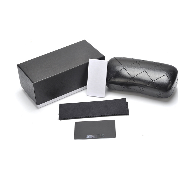 Original Small Fragrance Packaging Sun Cloth suit Packaging Anti-pressure Sunglasses Storage PU Leather Fashion Glasses Case
