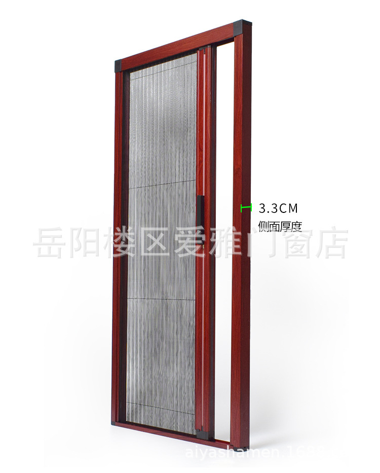 豪华款隐形纱门防蚊虫伸缩自装门帘沙门平移家用网纱门折叠推拉式-阿里巴巴