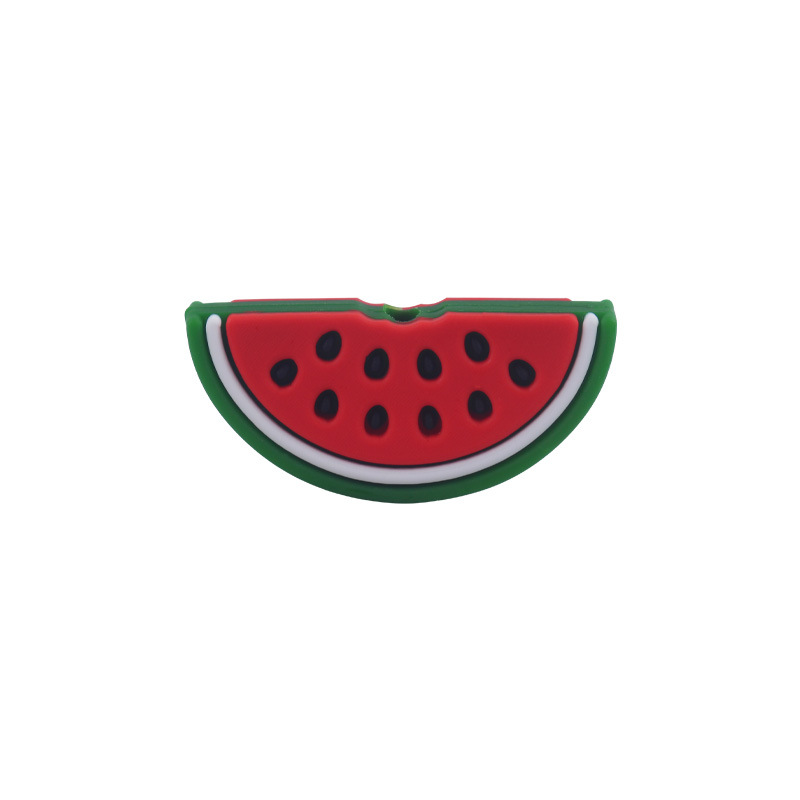 Nuevo bebé suministros dibujos animados fruta cuentas de silicona creativa DIY chupete cadena pulsera juguete mordedor Accesorios