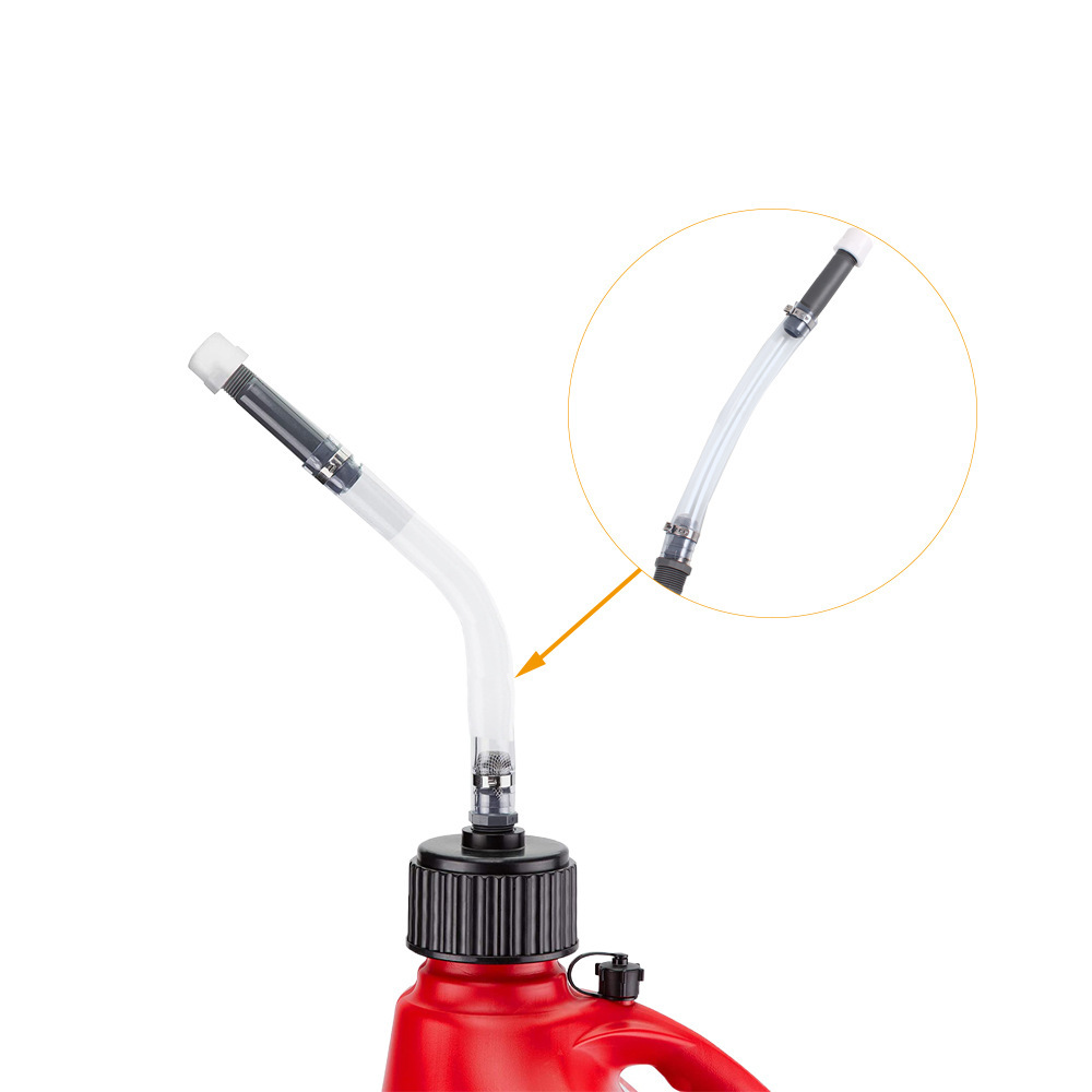 De una sola pieza entrega transfronteriza suministros de modificación del coche tubo de aceite codo titular de carreras manguera de llenado de combustible