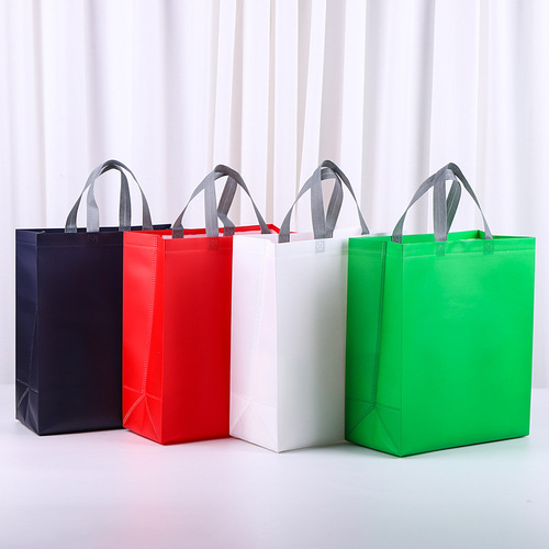 无纺布手提袋购物袋定制无纺布礼品袋覆膜包装袋服装店袋子