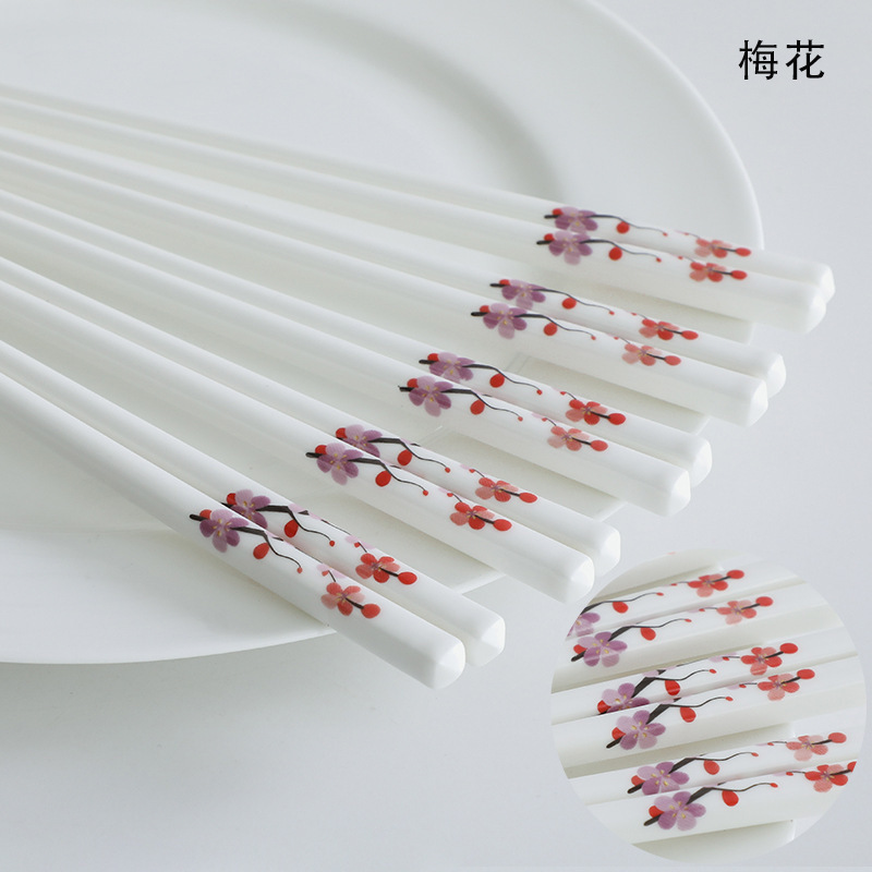 新しいアイデアの陶磁器の箸は滑り止めでカビが生えにくいです。|undefined