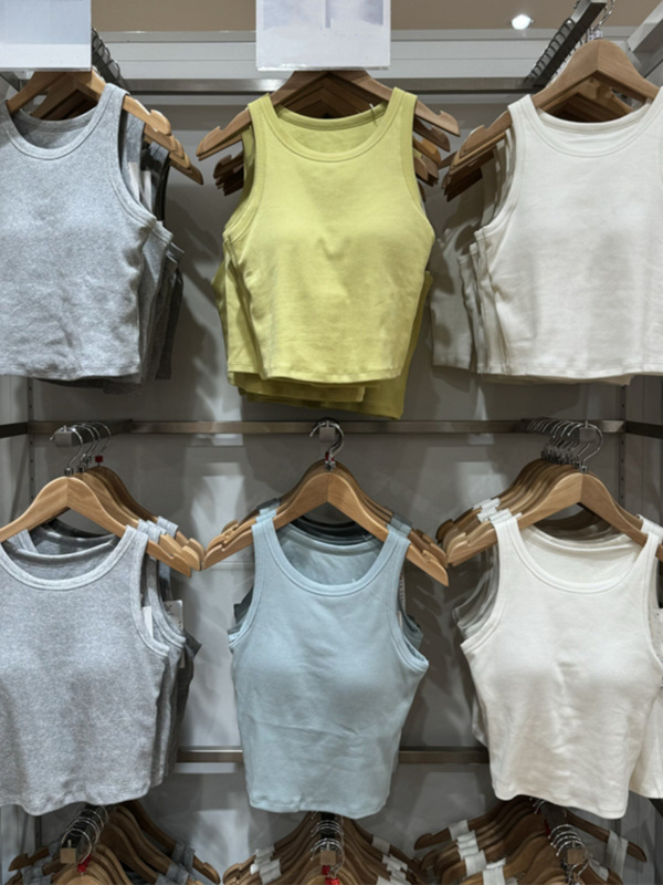 URAZ Summer Women's Bra Vest with Chest Pad Bra Elastic Slim Look Spice Girl Outer Wear Base 464420/464426