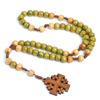 Organic wooden rosary, necklace, accessory, European style, wholesale