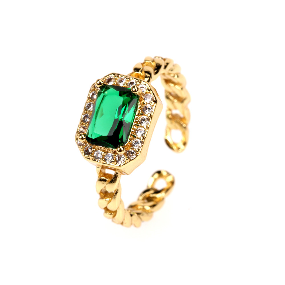 Anillo Ajustable De Diamantes De Color Retro De Moda display picture 6