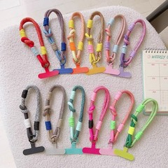 轻奢高级感复古拼接手机壳挂绳短款防丢手腕挂链钥匙扣蓝牙耳机绳