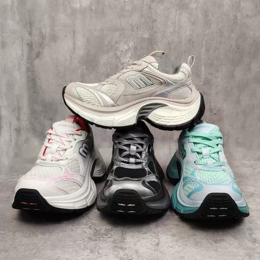 莆田来了实体店专卖店品质巴黎6XL老爹鞋女厚底增高休闲情侣鞋男