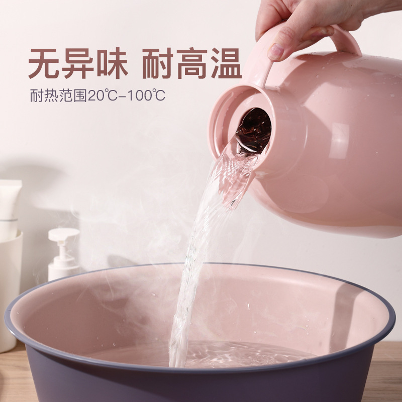 卫生间洗脸盆家用大号加厚耐高温塑料盆学生宿舍洗脸洗衣服泡脚盆|undefined
